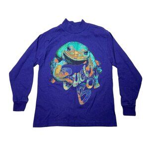 Vintage 90s Bugle Boy Purple Frog Long Sleeve T-Shirt Toddler NO Size